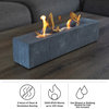 Rectangular Tabletop Fire Pit Bioethanol or Rubbing Alcohol Smokeless Fire Pit