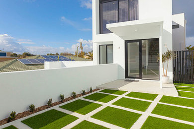 This is an example of a modern garden in Perth.