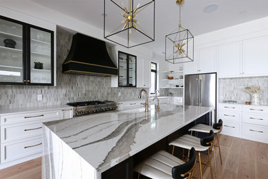 Inspiration for a transitional kitchen remodel in Vancouver