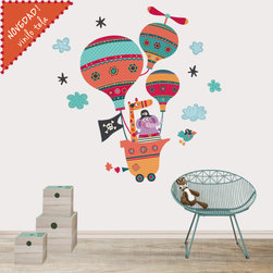 Vinilo infantil de tela Globo pirata - Kids Wall Decor