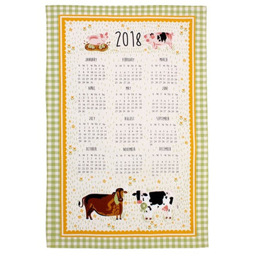 Jennies Farm 2018 Calendar Cotton Tea Towel