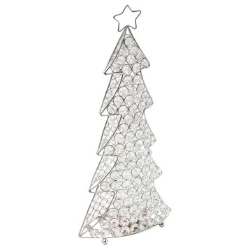 Crystal Silver Christmas Tree
