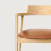 Alek Chair, Natural Ash and Camel Eco Leather