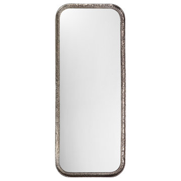 Capital Iron Rectangle Mirror, Silver Leaf Metal