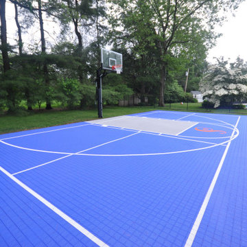 Basketball Court installed in Syosset Long Island NY by Gappsi