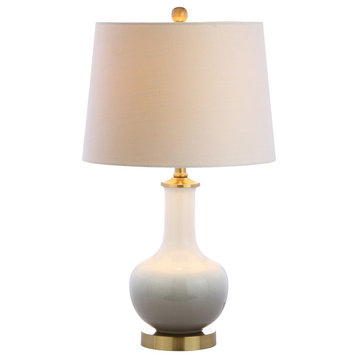 Gradient 25" Ceramic and Brass Table Lamp