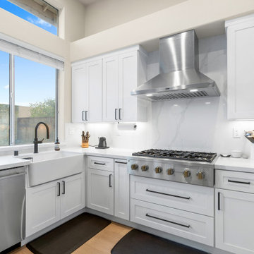 Sleek Modern Kitchen with White Cabinets 2 and High-End Appliances