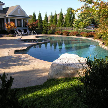 Private swimming pool in small space