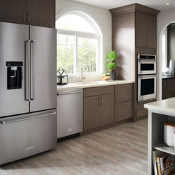 23.8 cu. ft. 36" Counter-Depth French Door Platinum Interior Refrigerator with P - Refrigerators