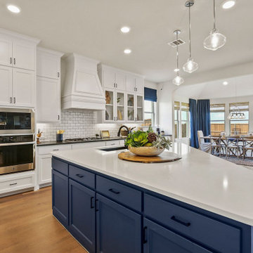 Blue + White, Kitchen Remodel in South Gate, CA