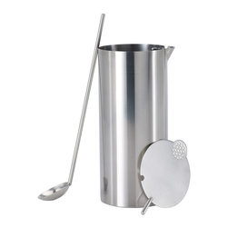 Cylinda Line Cocktail Mixer with Spoon | Designed by Arne Jacobsen and Peter - Cocktail Shakers And Bar Tool Sets