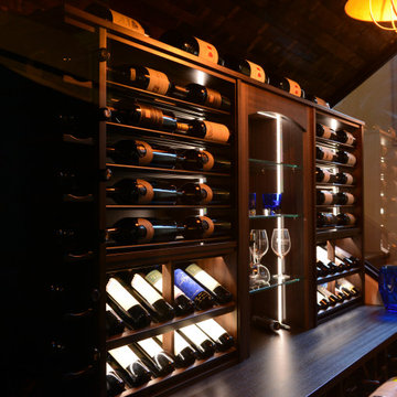 Beautiful Custom Kessick Cabinet with remote lighting installed
