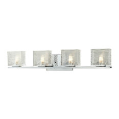 4 Light Vanity Light, Chrome