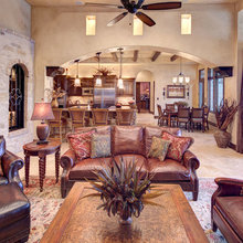 kitchen and great room