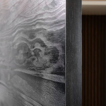 Pivot Door Sho Sugi Ban Finish Detail