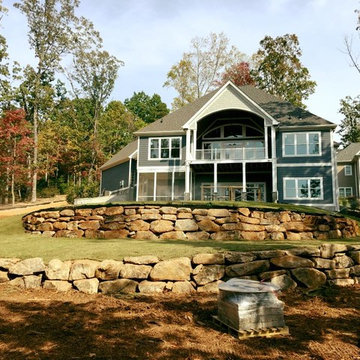 Lake Keowee Boulder Wall
