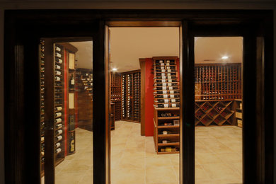 Traditional Mahogany Wine Cellar