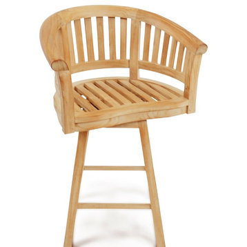 Kensington Swivel Bar Chair, Grade A Teak