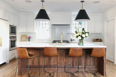 Example of an eclectic kitchen design in Seattle