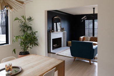 Living room - living room idea in Boston