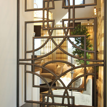 Iron Work, hand forged custom Iron stairway for Luxury Home in So. Cal