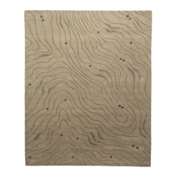 Waves, Hand-Tufted Wool Rug - Area Rugs