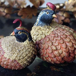 Quail Mates Luxe Figurines - Decorative Objects And Figurines