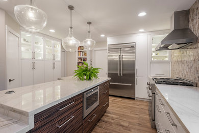 Kitchen - mid-sized contemporary kitchen idea in Houston