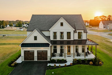 Inspiration for a transitional exterior home remodel in Other