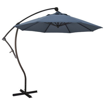 California Umbrella 9' Cantilever Umbrella in Sapphire