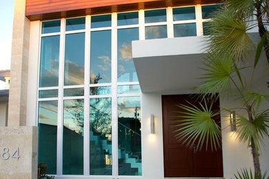 Modern entryway in Miami.