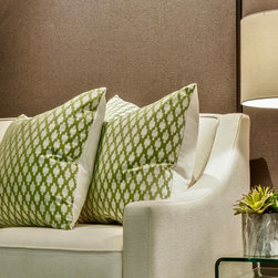 2018 Custom Pillow Line: LH107 Troy Green - Decorative Pillows