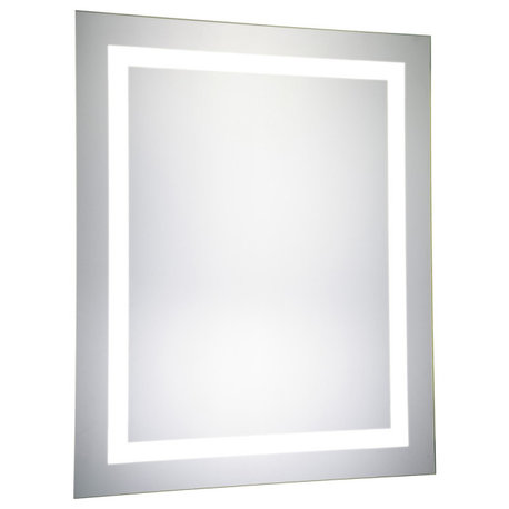 LED Hardwired Mirror Rectangle W24"H30" Dimmable 5000K