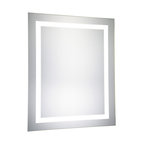 Led Hardwired Mirror Rectangle W24H30 Dimmable 5000K
