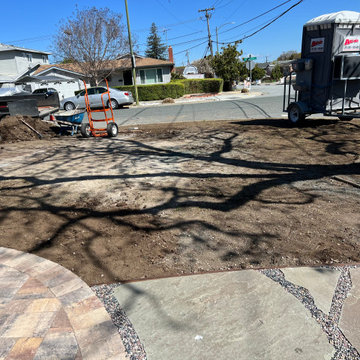 Campbell Hardscape in front yard