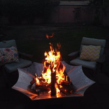 Custom Stainless Steel Wood Burning Fire Pit