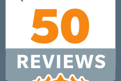 HomeAdvisor Badge: 50 Reviews
