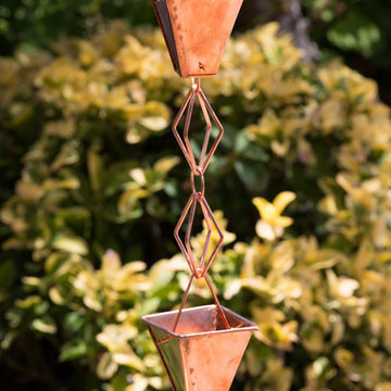 Large Cup Copper Rain Chains