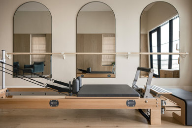 Huge transitional home gym photo in Salt Lake City
