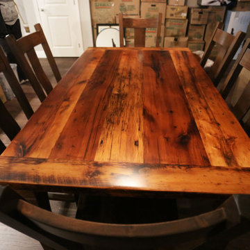 Reclaimed Wood Harvest Tables