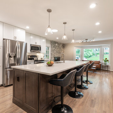 Beautifully Redesigned Kitchen and Dining Area in Fairfax VA