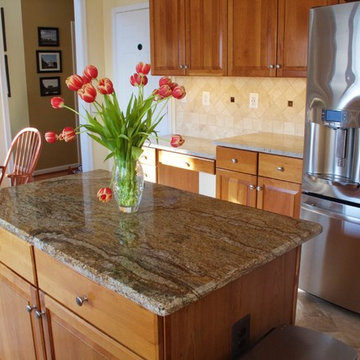Millennium Cream & Betuliare Granite Kitchen - Sterling VA
