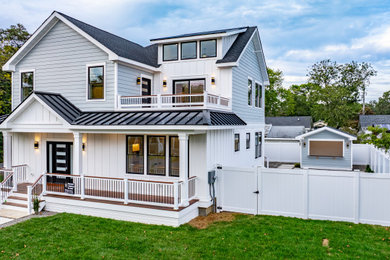 Example of a trendy exterior home design in Philadelphia