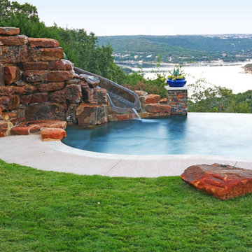 Negative Edge Freeform Pool on Lake Travis, Austin, Texas