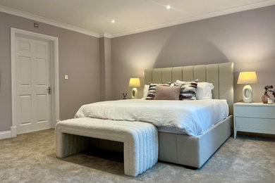 Inspiration for a modern bedroom remodel in London