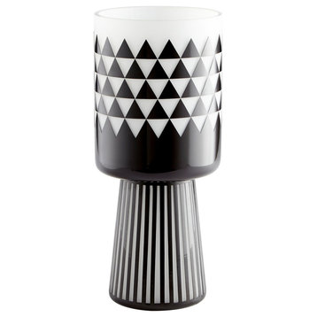 Cyan Design Large Vector Vase 11092 - Black and White