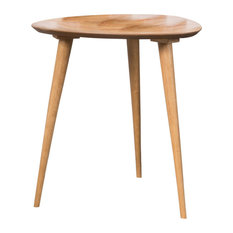 GDF Studio Finnian Wood Finish End Table, Natural