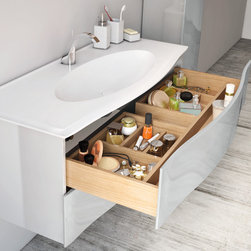 Naples bathroom Modern Vanity console - Bathroom Vanities And Sink Consoles