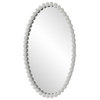 Uttermost Serna White Oval Mirror