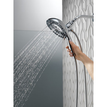 Delta H2Okinetic In2ition 5-Setting Two-in-One Shower, Champagne Bronze